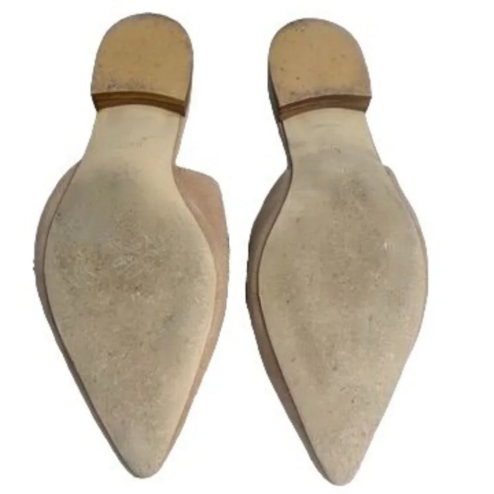 Jeffrey Campbell For Anthropologie Olden Flats Gem Embellished Suede Shoe 5.5M